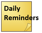 daily reminders