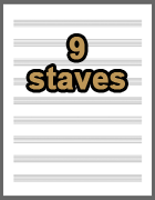 9 staves